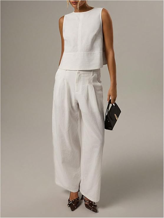 TLDSW - Sleeveless Linen Top